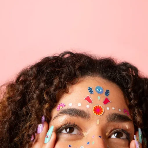 Gezichtstickers - Face Stickers Flower