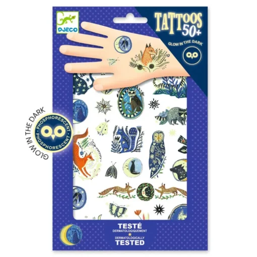 Glow-in-the-dark Kleeftatoos - Reflets de nuit