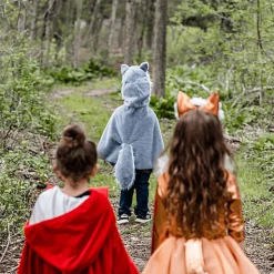 Grijze Verkleedcape Wolf - Woodland Storybook