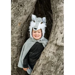Grijze Verkleedcape Wolf - Woodland Storybook
