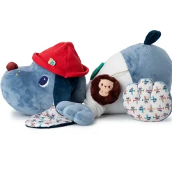 Grote activiteitenknuffel Jules grote ontdekkingshond - 55 cm