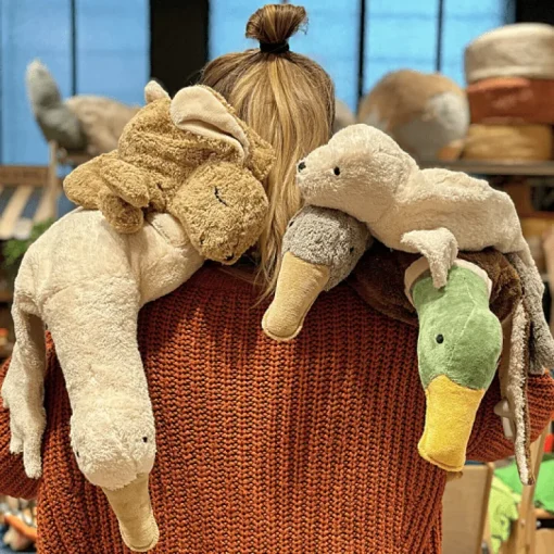 Grote Eend Drake Knuffel Met Warmtekussen | 74 Cm