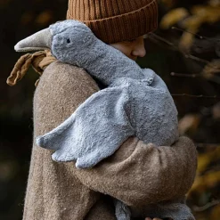 Grote Grijze Gans Knuffel Met Warmtekussen | 80 Cm