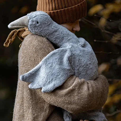 Grote Grijze Gans Knuffel Met Warmtekussen | 80 Cm