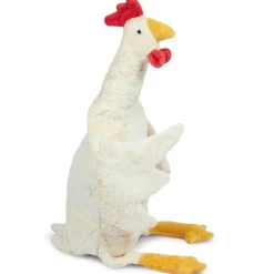 Grote Kip Warmteknuffel Cuddly Animal Chicken Large White - 67 cm