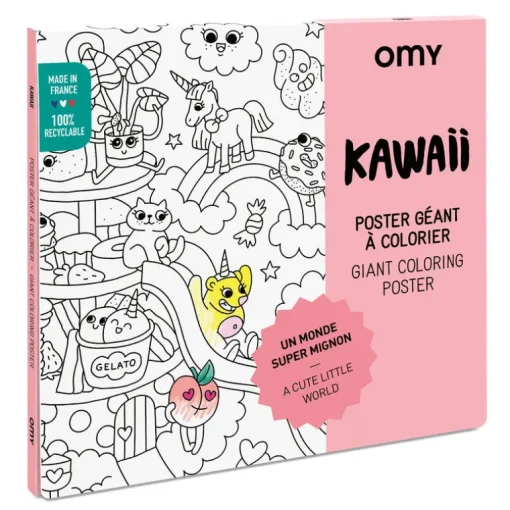 Grote kleurposter Giant Coloring Poster - Kawaïï