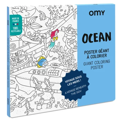 Grote kleurposter Giant Coloring Poster - Ocean