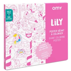 Grote kleurposter Giant Coloring Poster - Lily