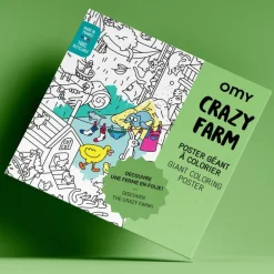 Grote kleurposter Giant Coloring Poster - Crazy Farm