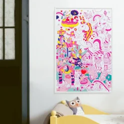 Grote kleurposter Giant Coloring Poster - Lily