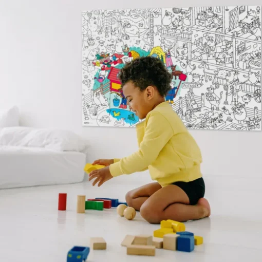 Grote kleurposter Giant Coloring Poster - Crazy Farm
