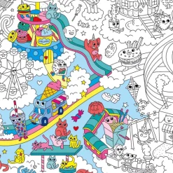 Grote kleurposter Giant Coloring Poster - Kawaïï