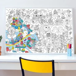 Grote kleurposter Giant Coloring Poster - Kawaïï