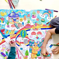 Grote kleurposter Giant Coloring Poster - Kawaïï