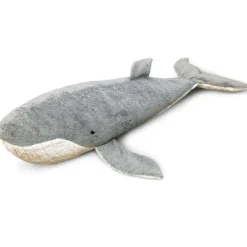 Grote Warmteknuffel Giant Whale Grey - 123 cm