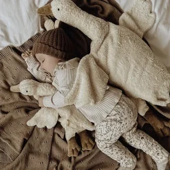 Grote Witte Gans Knuffel Met Warmtekussen | 80 Cm