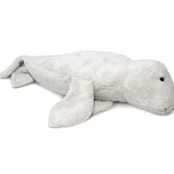 Grote Witte Zeehond Knuffel Met Warmtekussen | 63 Cm