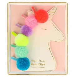 Haaraccessoires Unicorn Pompom Hair Clips - set van 6