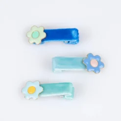 Haarspeldjes Enamel daisy hair clips - set van 6