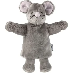 Handpop En Knuffeltje Muis - 34 cm