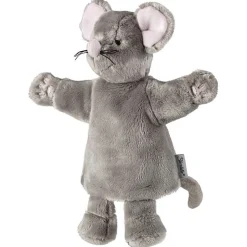 Handpop En Knuffeltje Muis - 34 cm