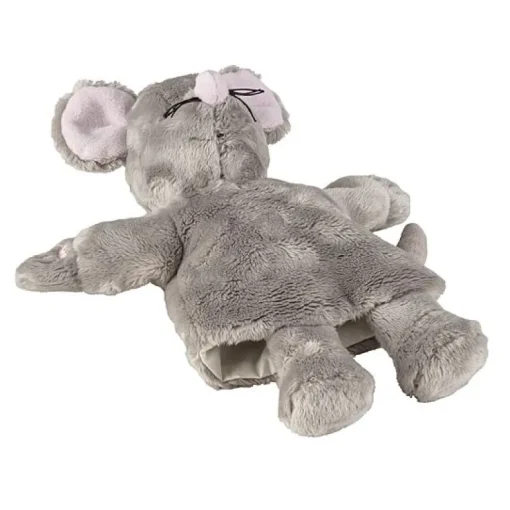 Handpop En Knuffeltje Muis - 34 cm