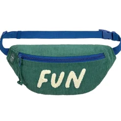 Heuptasje Mini Bum Bag Cord Little Gang Fun Ocean Green