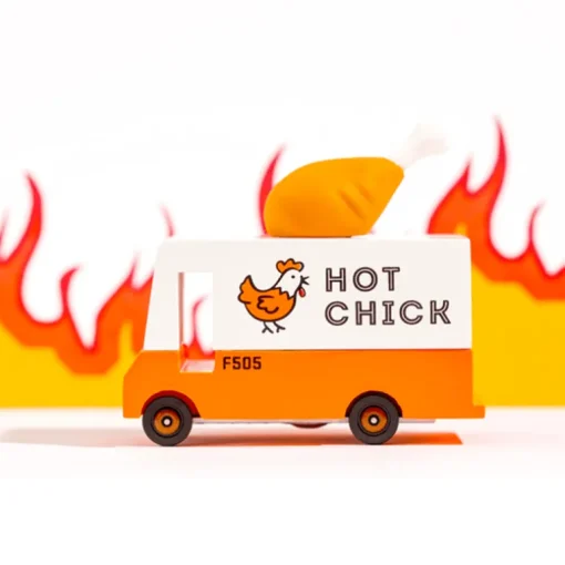 Hot Chick Van (F505) 8,4X4,1X6,5Cm, Wooden Diecast, In Giftbox,