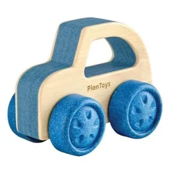 Houten auto - Timber Trail - Blauw