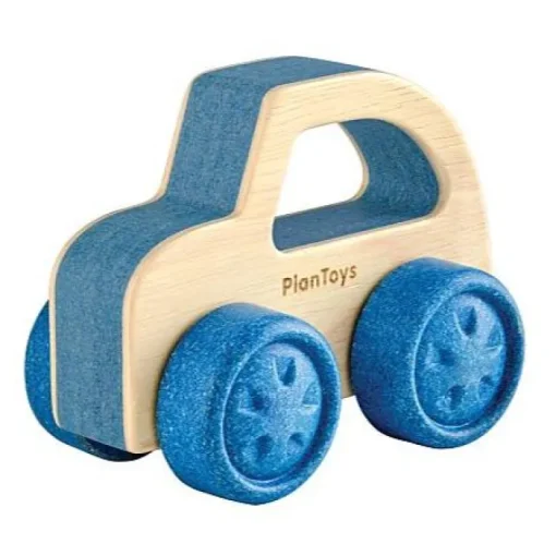 Houten auto - Timber Trail - Blauw