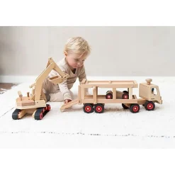 Houten Autotransporter - 45 cm