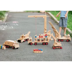 Houten Autotransporter - 45 cm