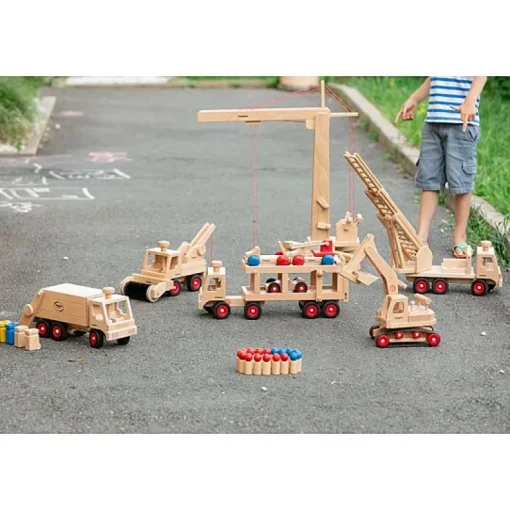 Houten Autotransporter - 45 cm