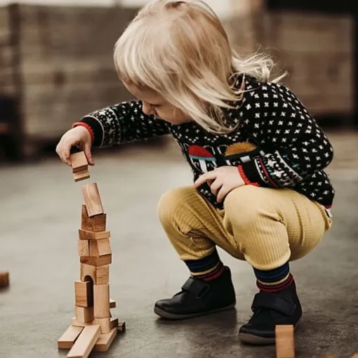 Houten Blokken Natural Tray | 54 Stuks