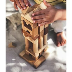 Houten Blokken Natural Tray | 54 Stuks