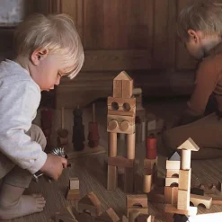 Houten Blokken Natural Tray | 54 Stuks