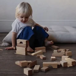 Houten Blokken Natural Tray | 54 Stuks