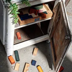 Houten Blokken Rainbow Tray | 54 Stuks