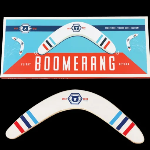 Houten boemerang - Wild Bear