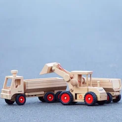 Houten Bouwvoertuig Wiellader | Radlader
