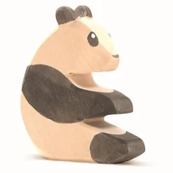 Houten figuur - Panda zittend