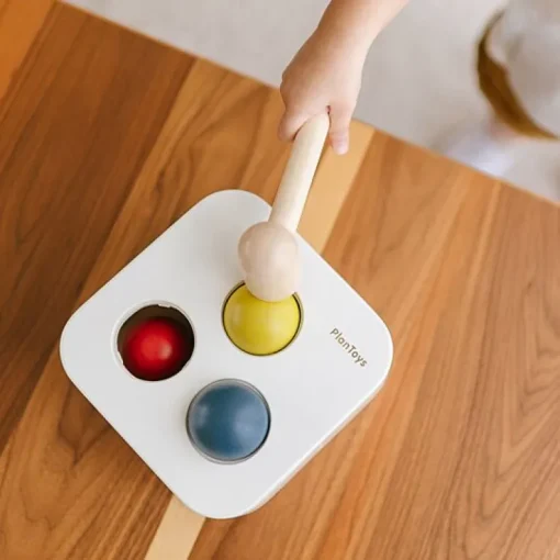 Houten Hamerbankje - Punch & Drop