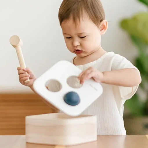 Houten Hamerbankje - Punch & Drop