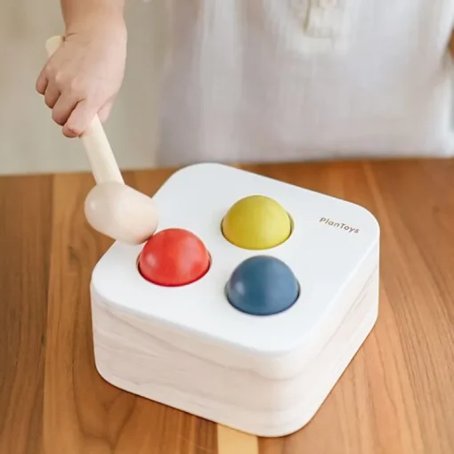 Houten Hamerbankje - Punch & Drop