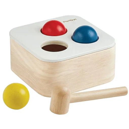 Houten Hamerbankje - Punch & Drop
