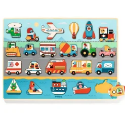 Houten inlegpuzzel - Puzzlo Vroom