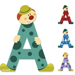 Houten Letter Clown - A