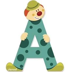 Houten Letter Clown - A