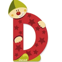 Houten Letter Clown - D