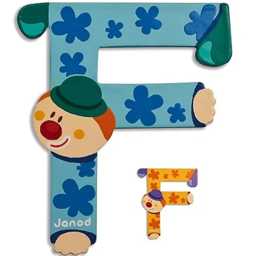 Houten Letter Clown - F